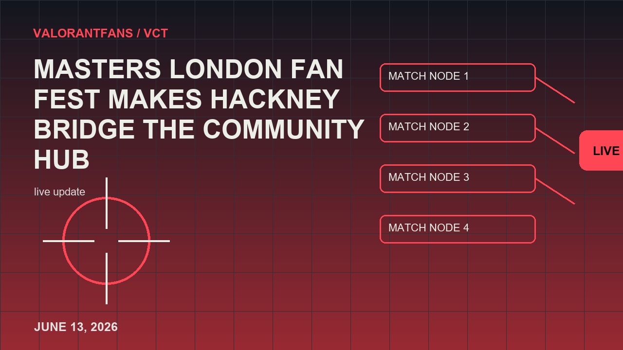 Masters London Fan Fest ทําให้ Hackney Bridge เป็นภาพบรรณาธิการ Community Hub 1